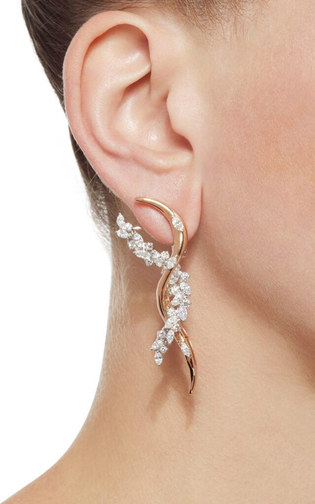 Diamond Drop Earring