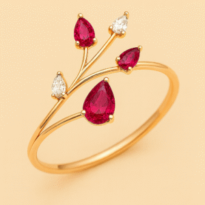 Matsya Crimson Aura Rings