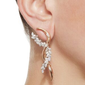 22k Gold Diamond Drop Earrings